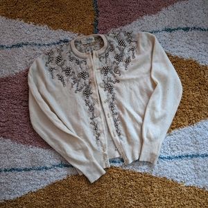 Vintage Embellished Cashmere Sweater